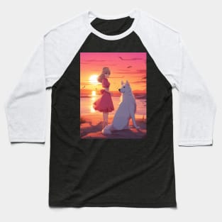 Sunset Paradise Baseball T-Shirt